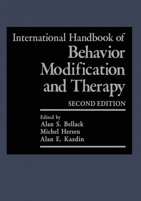 International Handbook of Behavior Modification and Therapy