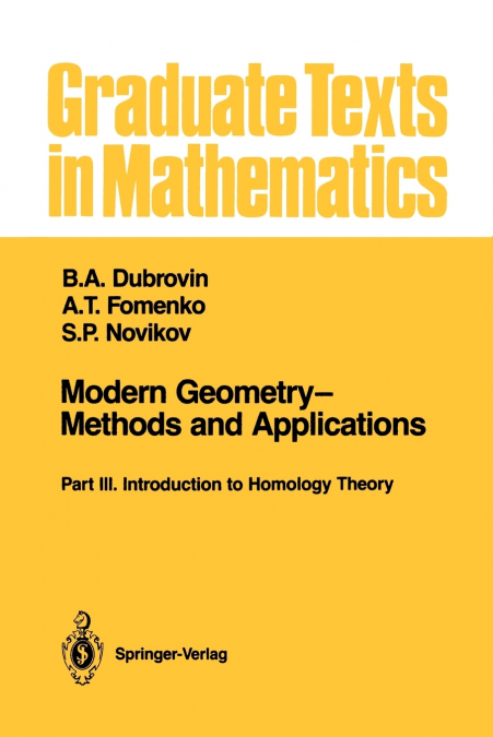 Modern Geometry-Methods and Applications