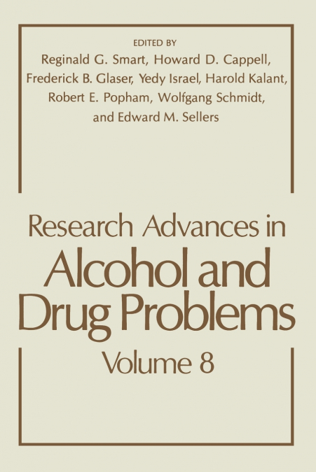 Research Advances in Alcohol and Drug Problems