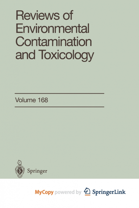 Reviews of Environmental Contamination and Toxicology