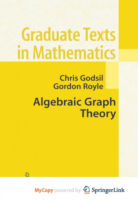 Algebraic Graph Theory