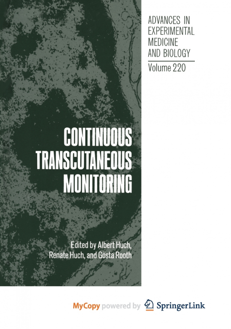 Continuous Transcutaneous Monitoring