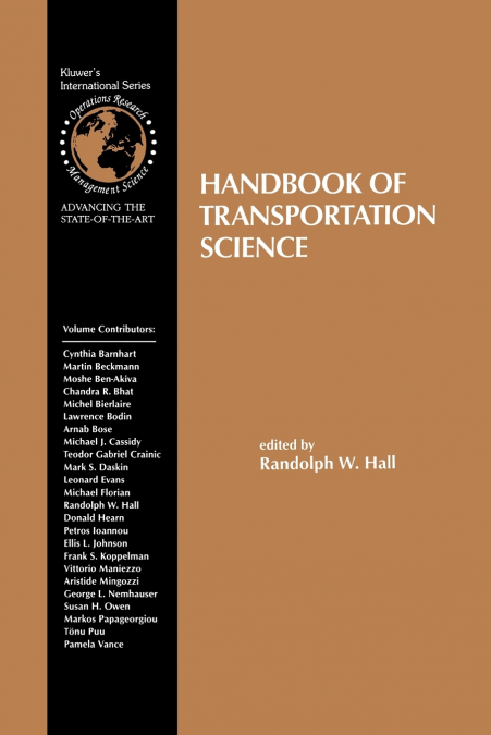 Handbook of Transportation Science