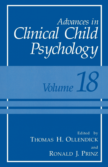 Advances in Clinical Child Psychology