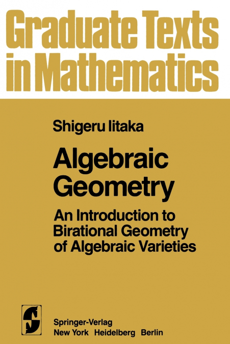 Algebraic Geometry