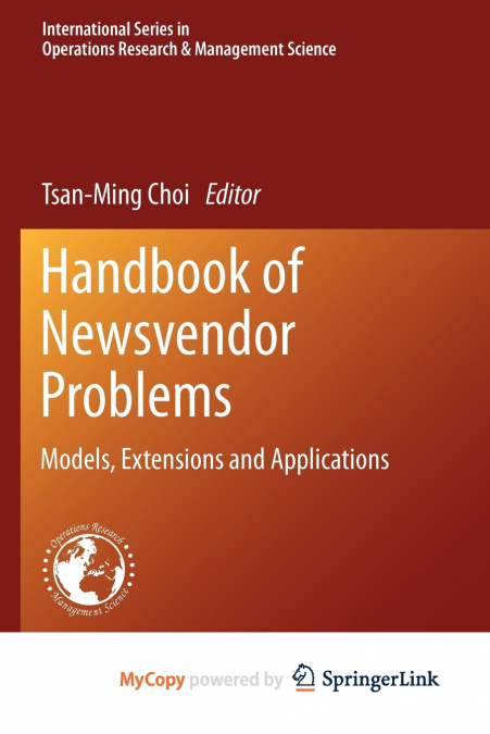 Handbook of Newsvendor Problems