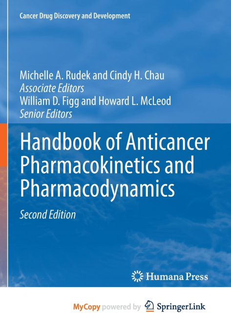 Handbook of Anticancer Pharmacokinetics and Pharmacodynamics