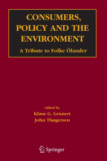 Consumers, Policy and the Environment