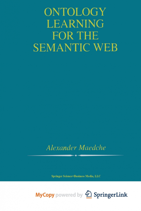 Ontology Learning for the Semantic Web