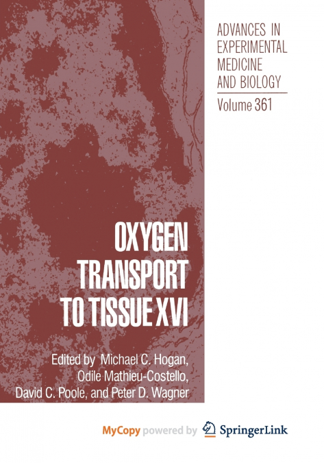 Oxygen Transport to Tissue XVI