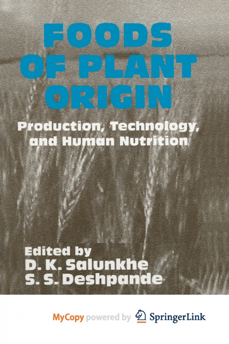 Foods of Plant Origin