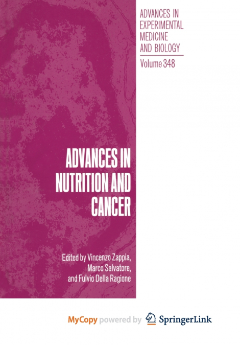 Advances in Nutrition and Cancer