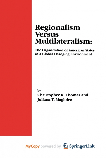 Regionalism Versus Multilateralism