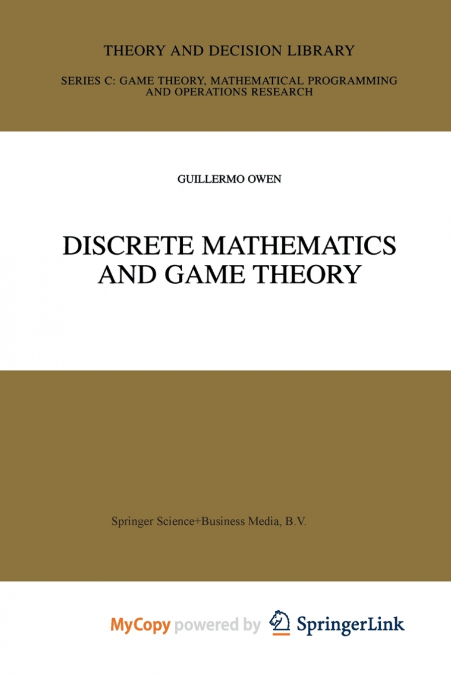Discrete Mathematics and Game Theory