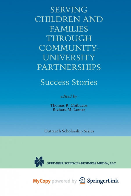 Serving Children and Families Through Community-University Partnerships