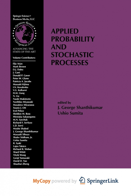 Applied Probability and Stochastic Processes
