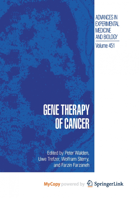 Gene Therapy of Cancer