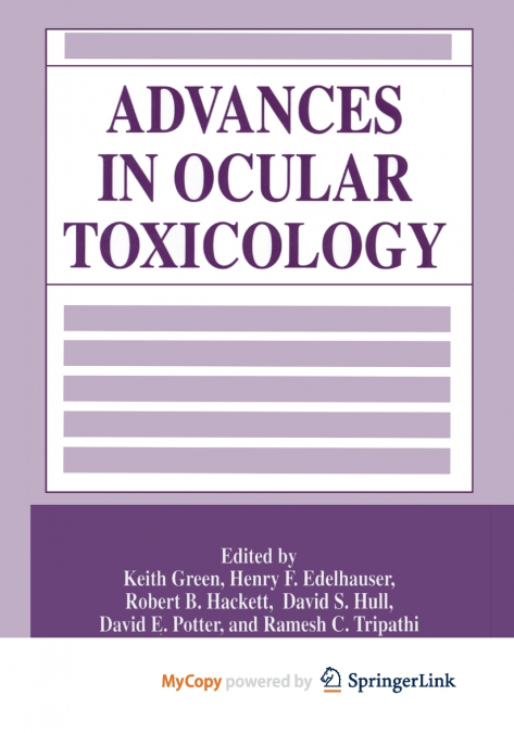 Advances in Ocular Toxicology