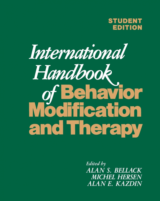 International Handbook of Behavior Modification and Therapy
