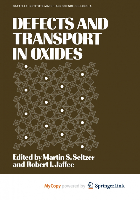 Defects and Transport in Oxides