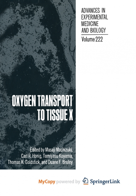 Oxygen Transport to Tissue X