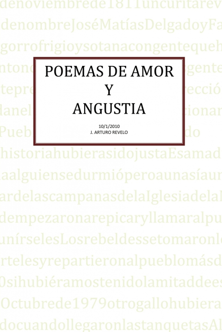 Poemas de Amor y Angustia
