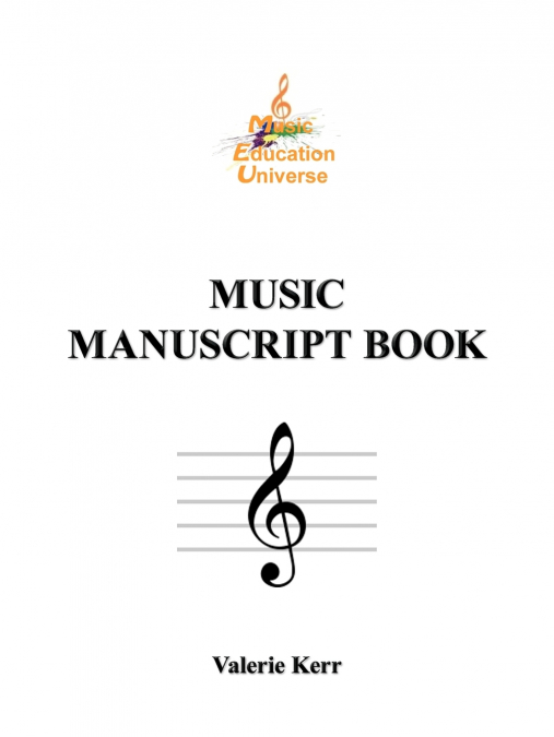 Music Manuscript Book