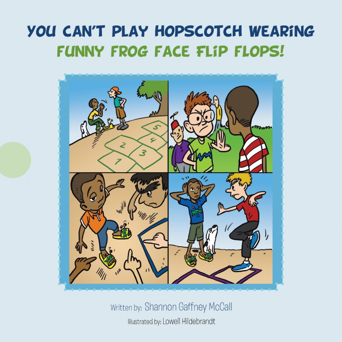 You can’t play hopscotch wearing funny frog face flip flops!