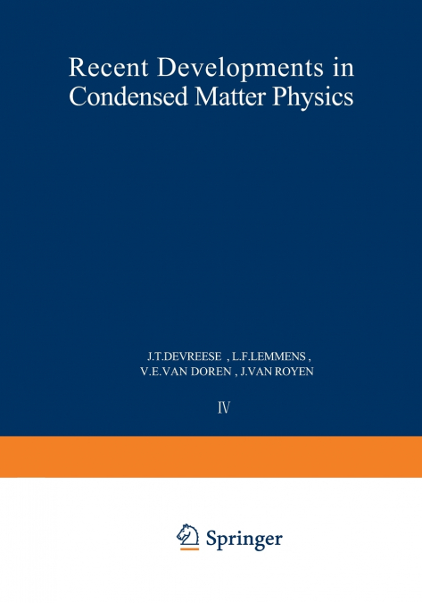 Recent Developments in Condensed Matter Physics