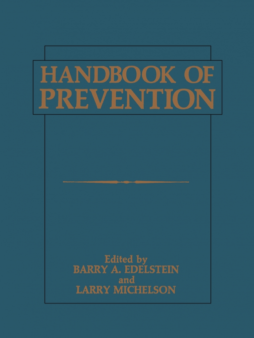 Handbook of Prevention