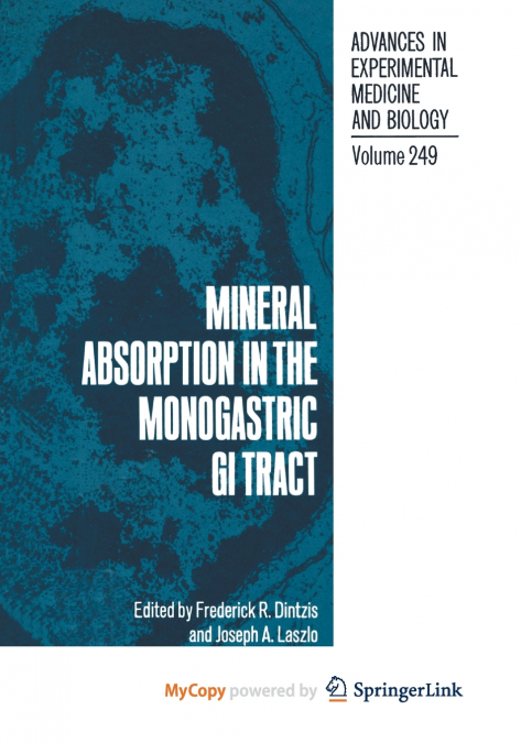 Mineral Absorption in the Monogastric GI Tract
