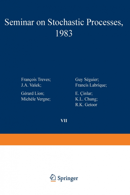 Seminar on Stochastic Processes, 1983