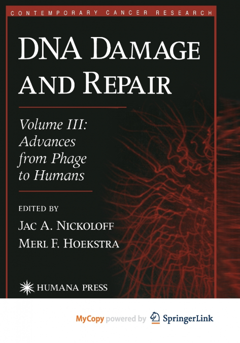 DNA Damage and Repair