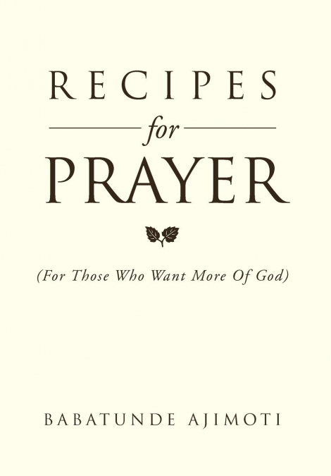 Recipes for Prayer