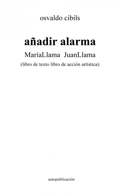 añadir alarma MaríaLlama JuanLlama