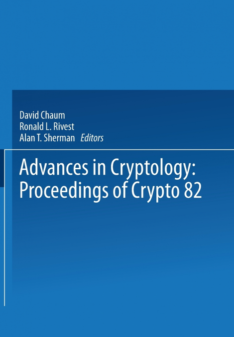 Advances in Cryptology