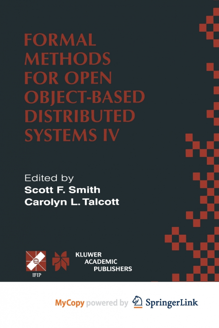 Formal Methods for Open Object-Based Distributed Systems IV