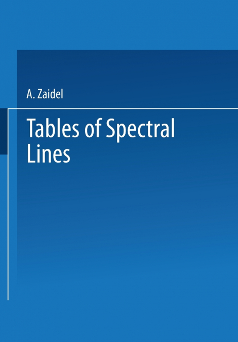 Tables of Spectral Lines