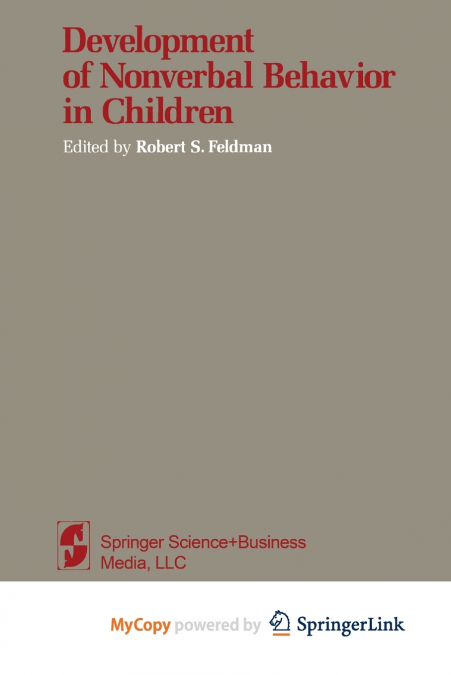 Development of Nonverbal Behavior in Children