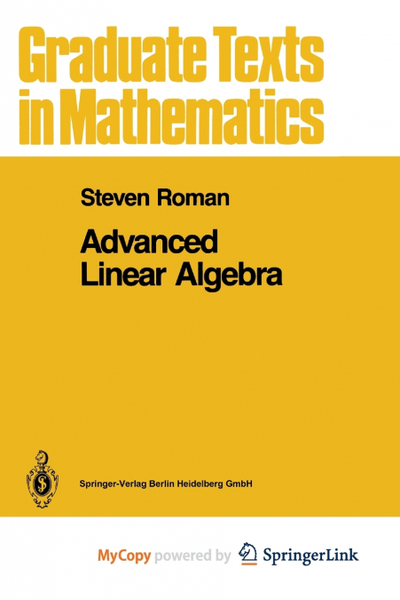 Advanced Linear Algebra