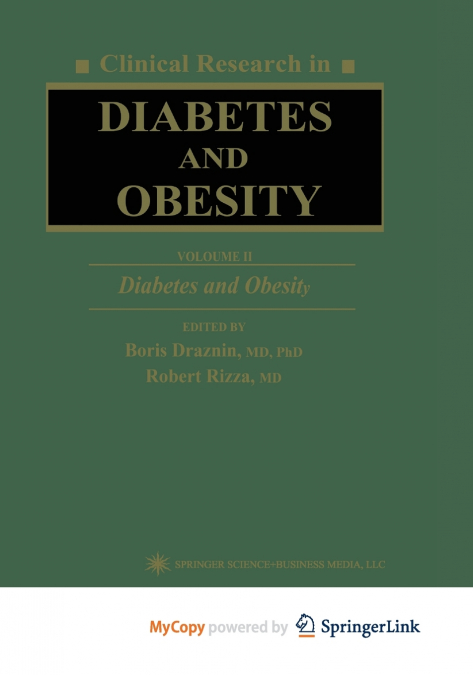 Clinical Research in Diabetes and Obesity, Volume 2