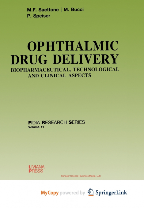Ophthalmic Drug Delivery