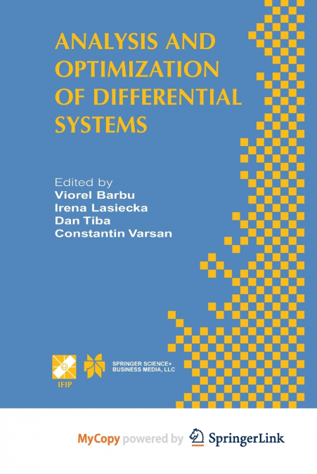 Analysis and Optimization of Differential Systems
