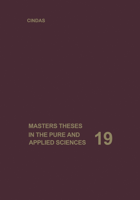 Masters Theses in the Pure and Applied Sciences