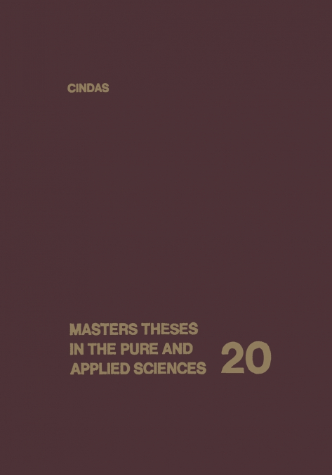 Masters Theses in the Pure and Applied Sciences
