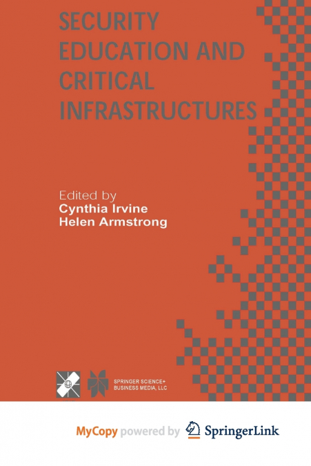 Security Education and Critical Infrastructures