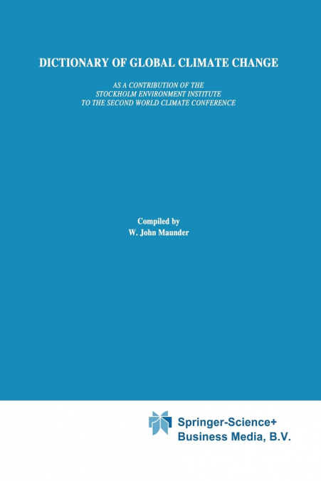 Dictionary of Global Climate Change