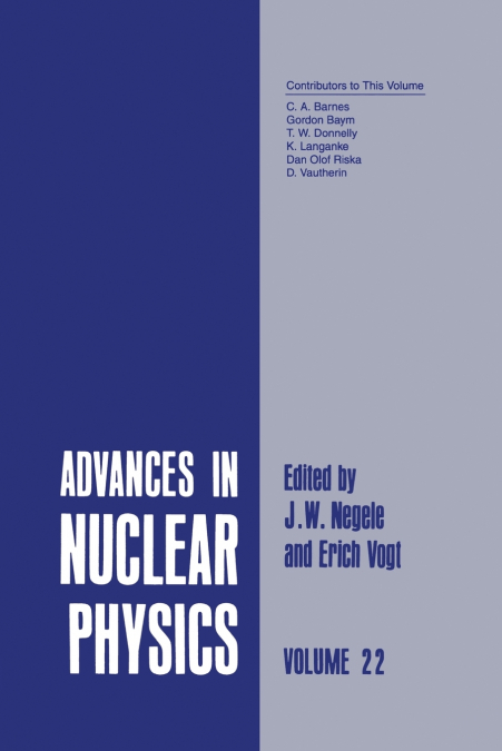 Advances in Nuclear Physics