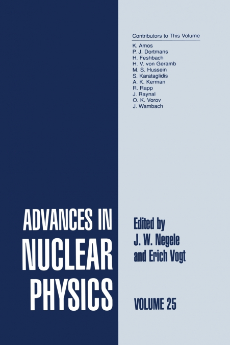 Advances in Nuclear Physics