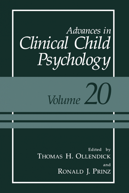 Advances in Clinical Child Psychology